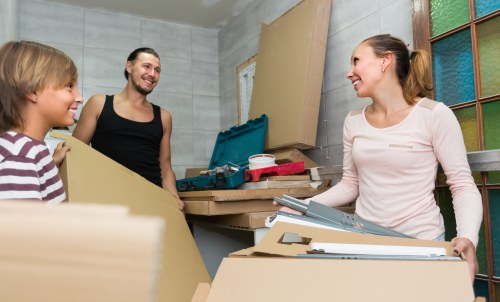 Movers loading furniture for a Dulwich home move