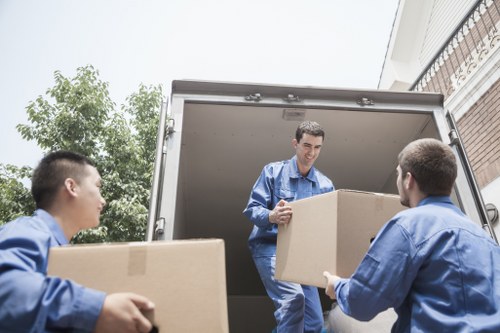Careful loading of furniture and boxes for a Dulwich move