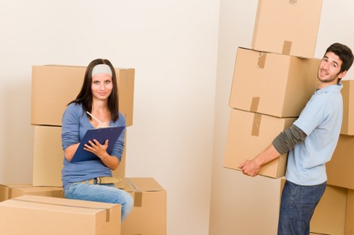 Dulwich moving service managing boxes and household items
